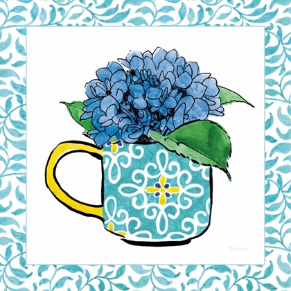 Picture of FLORAL TEACUP III VINE BORDER