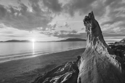 Picture of SAMISH BAY SUNSET I BW