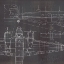 Picture of PLANE BLUEPRINT II NO WORDS POST