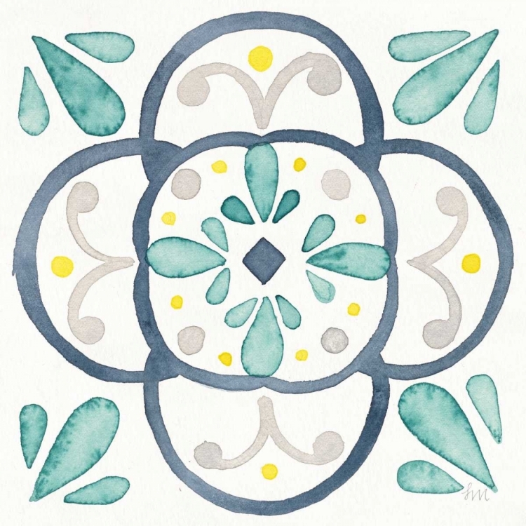 Picture of GARDEN GETAWAY TILE VII WHITE