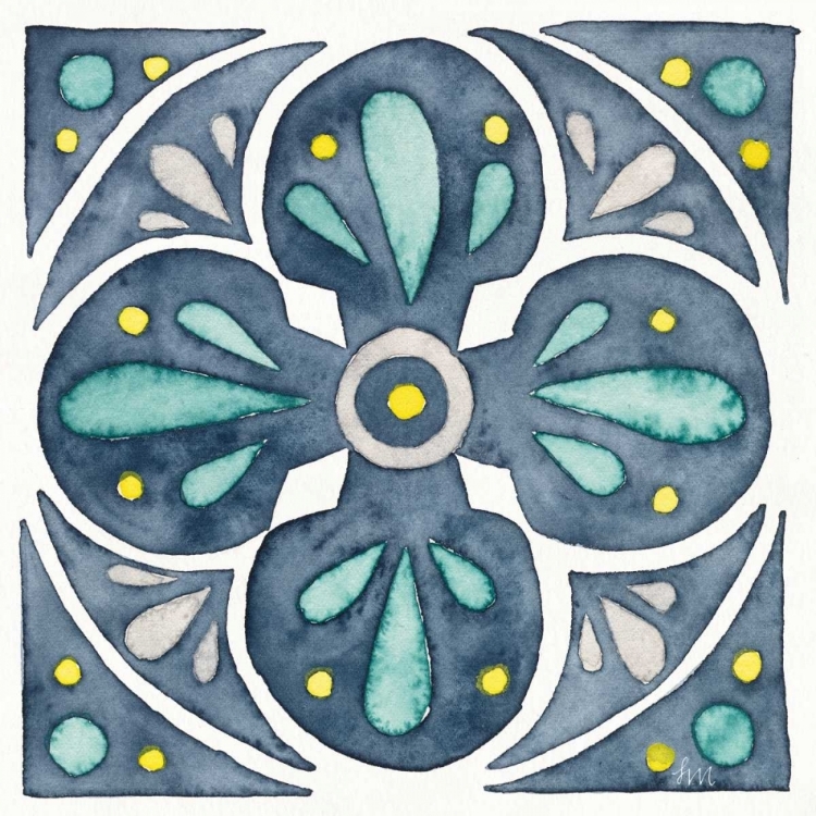 Picture of GARDEN GETAWAY TILE VI BLUE