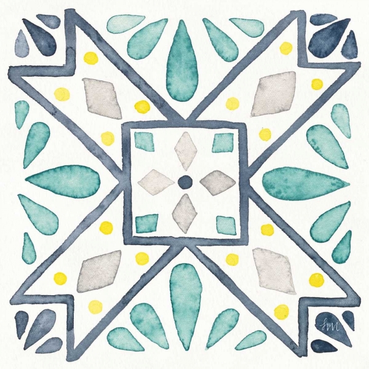 Picture of GARDEN GETAWAY TILE IX WHITE