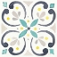 Picture of GARDEN GETAWAY TILE IV WHITE