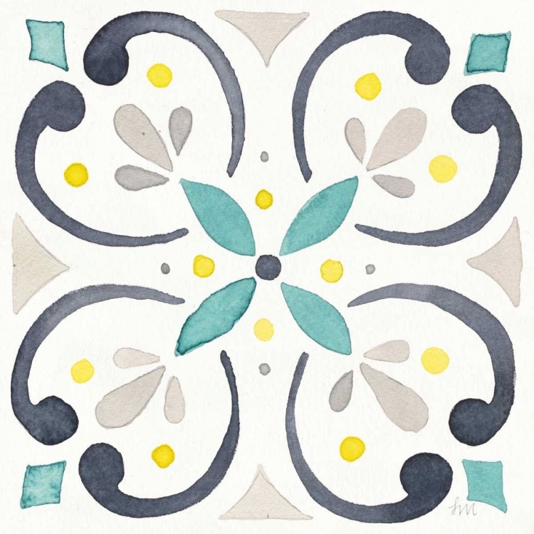 Picture of GARDEN GETAWAY TILE IV WHITE