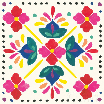 Picture of FLORAL FIESTA WHITE TILE I