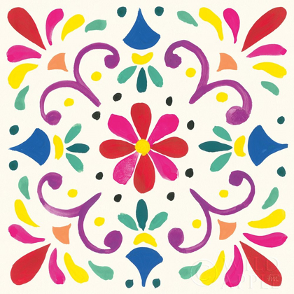 Picture of FLORAL FIESTA WHITE TILE III