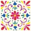 Picture of FLORAL FIESTA WHITE TILE III