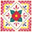 Picture of FLORAL FIESTA WHITE TILE IV