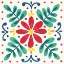 Picture of FLORAL FIESTA WHITE TILE VI