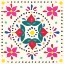 Picture of FLORAL FIESTA WHITE TILE VIII