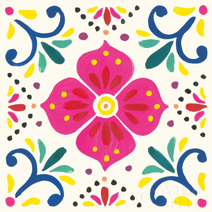 Picture of FLORAL FIESTA WHITE TILE IX