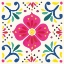 Picture of FLORAL FIESTA WHITE TILE IX