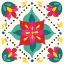 Picture of FLORAL FIESTA WHITE TILE XI