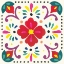 Picture of FLORAL FIESTA WHITE TILE XII