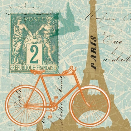 Picture of POSTCARD FROM PARIS COLLAGE