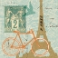 Picture of POSTCARD FROM PARIS COLLAGE