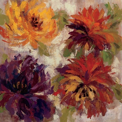 Picture of FIERY DAHLIAS I