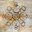 Picture of SAFFRON MANDALA I CROP
