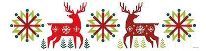 Picture of GEOMETRIC HOLIDAY REINDEER III