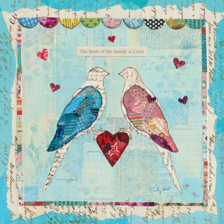 Picture of LOVE BIRDS SQUARE