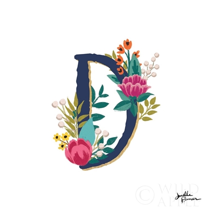 Picture of ROMANTIC LUXE MONOGRAM D NAVY