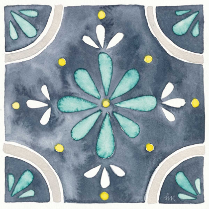 Picture of GARDEN GETAWAY TILE I BLUE