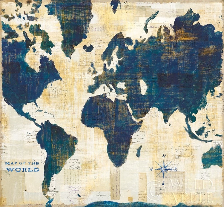 Picture of WORLD MAP COLLAGE V2