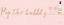 Picture of UNDERLINED BUBBLY III PINK