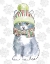 Picture of CHRISTMAS KITTIES II SNOWFLAKES V2