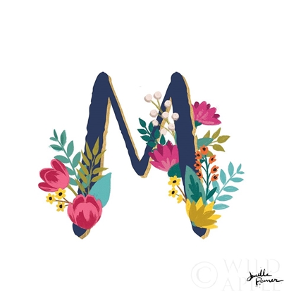 Picture of ROMANTIC LUXE MONOGRAM M NAVY