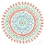 Picture of LOVELY LLAMAS MANDALA I ON WHITE