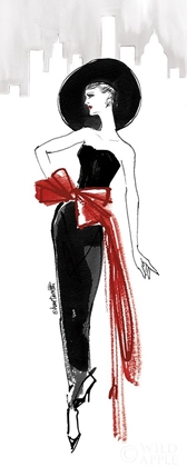 Picture of FIFTIES FASHION IV RED SCARF