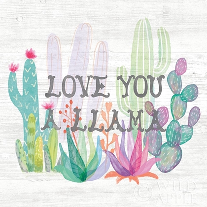 Picture of LOVELY LLAMAS CACTUS LOVE
