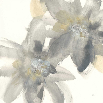 Picture of GRAY AND SILVER FLOWERS II