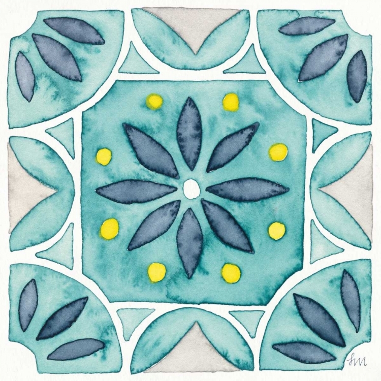 Picture of GARDEN GETAWAY TILE VIII TEAL