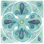 Picture of GARDEN GETAWAY TILE VI TEAL