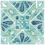 Picture of GARDEN GETAWAY TILE IX TEAL