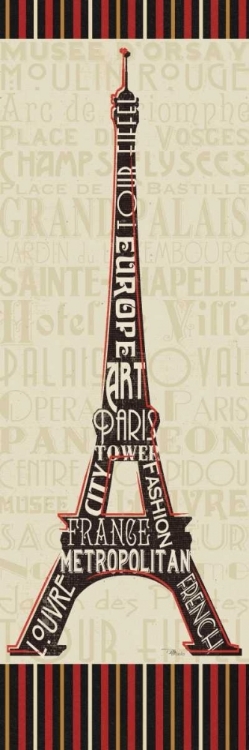 Picture of PARIS CITY WORDS I BORDER