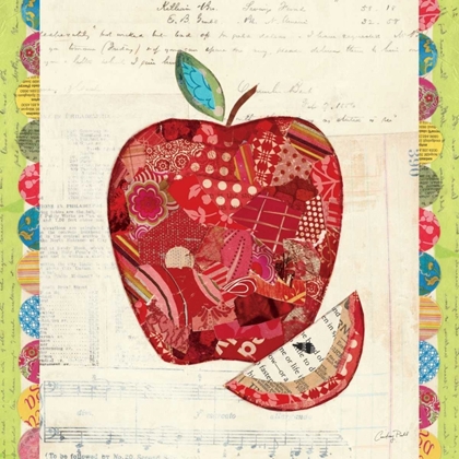 Picture of FRUIT COLLAGE I - APPLE