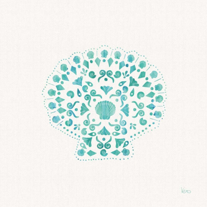 Picture of SEA CHARMS III TEAL NO WORDS