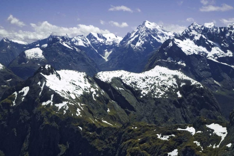 Picture of NEW ZEALAND, SOUTH ISLAND, SOUTHERN ALPS AERIAL