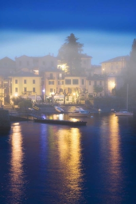 Picture of ITALY, VARENNA EVENING DOCK SCENE AT LAKE COMO