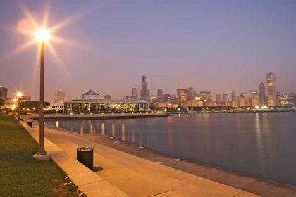 Picture of ILLINOIS, CHICAGO SKYSCRAPERS AND LAKE MICHIGAN