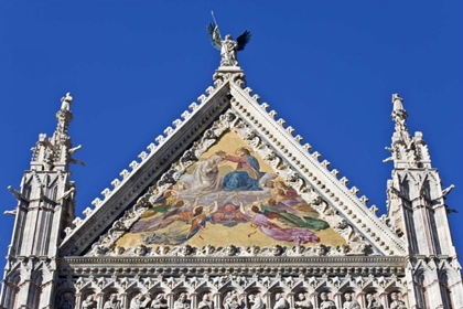 Picture of ITALY, TUSCANY, SIENA FACADE OF DUOMO CATHEDRAL