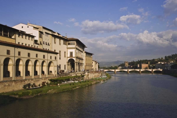 Picture of ITALY, TUSCANY, FLORENCE BRIDGE OVER ARNO RIVER