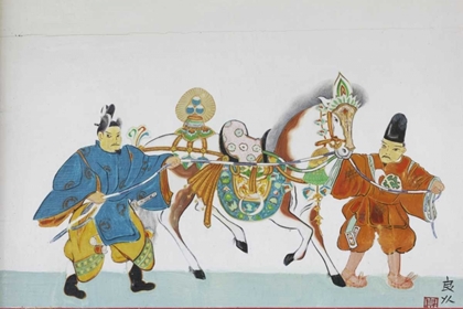 Picture of JAPAN, NARA, HEGURI-CHO ART IN BYO-DO-JI KASUGA