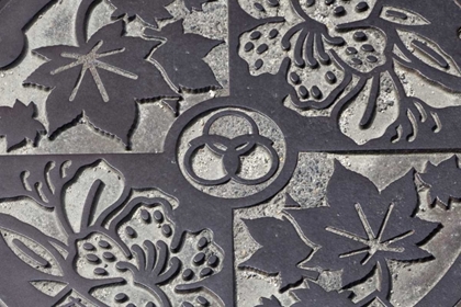 Picture of ASIA, JAPAN, TAKATORI-DO DECORATED MANHOLE COVER