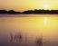 Picture of FLORIDA, EVERGLADES NP SUNSET REFLECTION ON LAKE