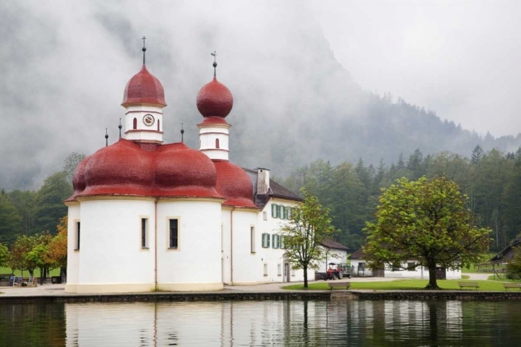 Picture of GERMANY, LAKE KONIGSSEE ST BARTHOLOMEWS CHURCH