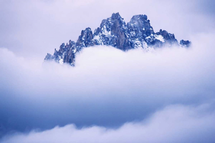 Picture of IDAHO, SAWTOOTH RANGE MOUNTAIN PEAKS WTIH CLOUDS